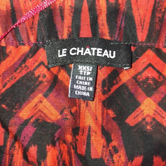 LE Chateau red and black top size XXS - Picture 5 of 6